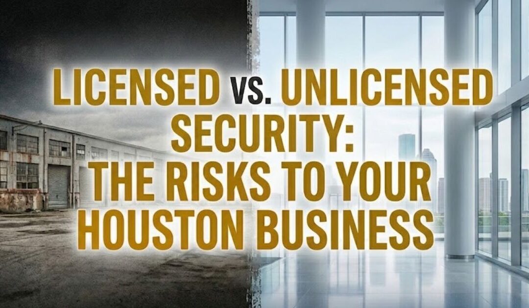 Licensed vs. Unlicensed Security: The Risks to Your Houston Business