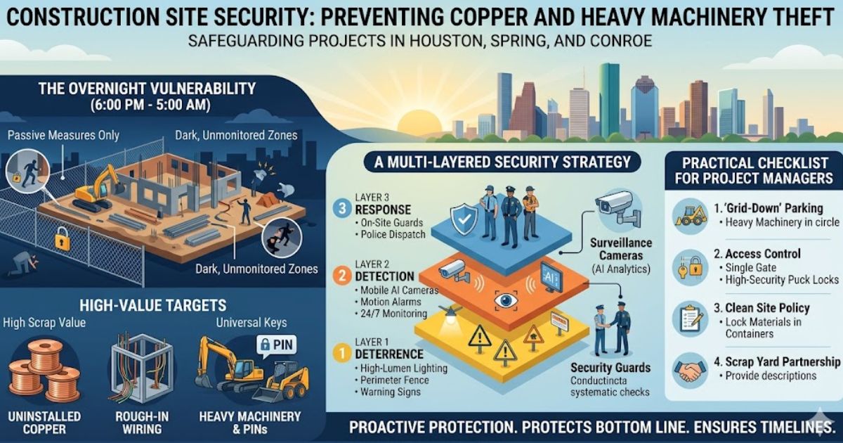 Construction Site Security: Preventing Copper and Heavy Machinery Theft